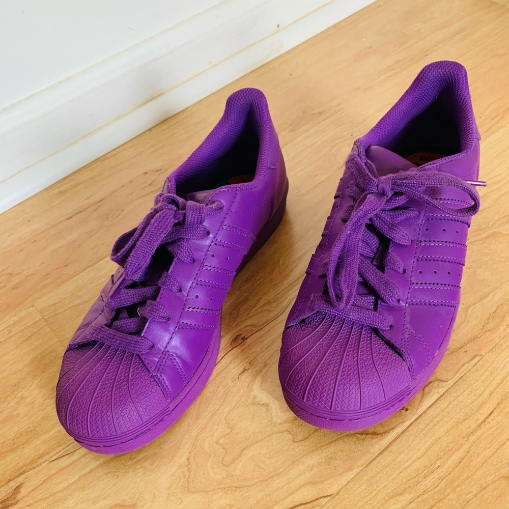 All Purple Adidas Shoe